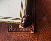 Load image into Gallery viewer, Mens Wedding band featuring Mahogany, Ebony, Guitar string inlay. - ringandgrove