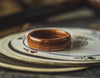 Mens Wedding band made from Santos Rosewood and 2 Copper inlays. - ringandgrove