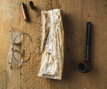 Load image into Gallery viewer, Mens Wedding band featuring Ancient Bog Oak with Woolly Mammoth Tusk inlay.