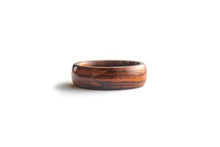 Load image into Gallery viewer, Mens Wedding band made from Santos Rosewood - ringandgrove