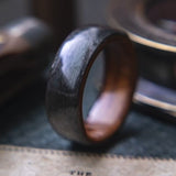 The Tourist, Mens Wedding band made from Santos Rosewood and Grey Maple